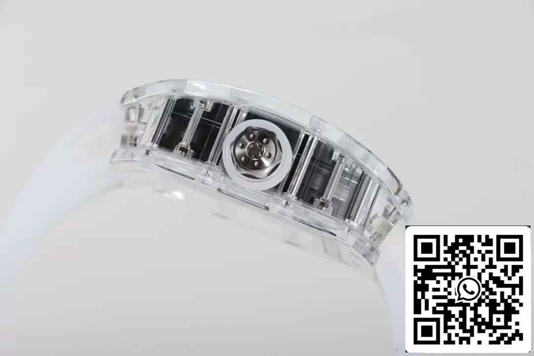 Réplica Richard Mille RM055 Melhor Edição RM Fabbrica Mostrador Esqueleto Transparente