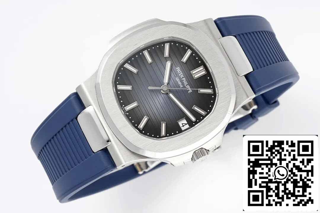 Patek Philippe Nautilus 5711 1:1 Best Edition PPF Fabbrica Cinturino de borracha azul