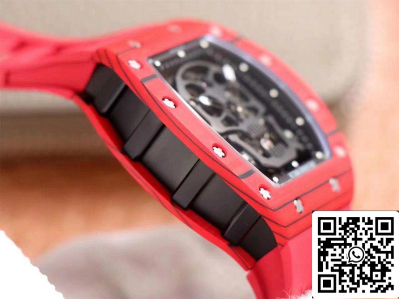 Richard Mille RM052-01 1:1 edizione migliore JB Fabbrica Red Ceramic Swiss Tourbillon