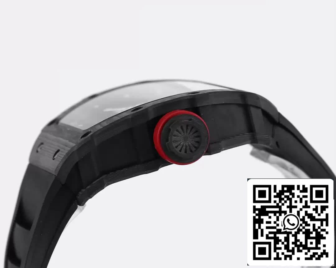 Richard Mille RM35-01 1:1 edizione migliore BBR Fabbrica Nero Gomma cinturino