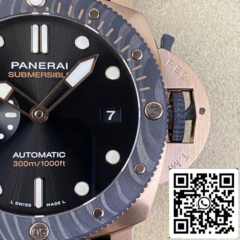 SBF Panerai Submersible PAM01070 1:1 edizione migliore VS Fabbrica quadrante nero