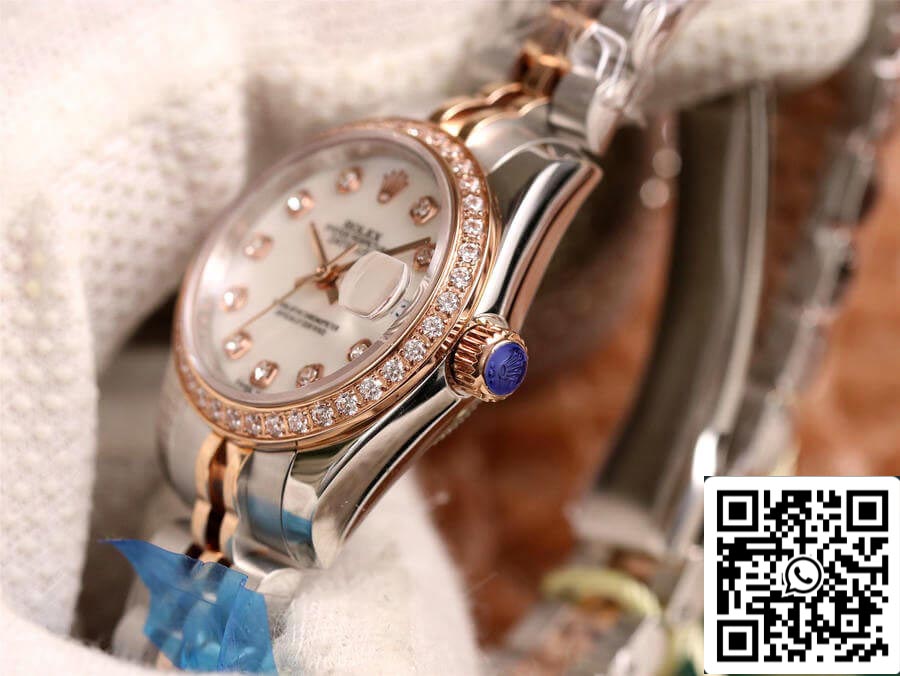Rolex Datejust 28MM 1:1 edizione migliore BP Fabbrica Diamond-set quadrante bianco