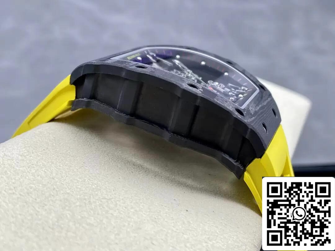 Richard Mille RM35-02 1:1 Best Edition T+ Fabbrica NTPT Carbon Fiber Yellow cinturino