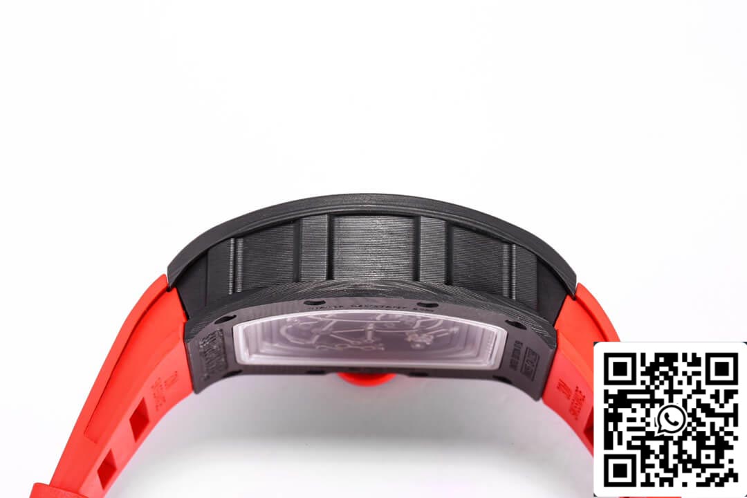 Richard Mille RM055 NTPT 1:1 edizione migliore BBR Fabbrica fibra di carbonio Red cinturino