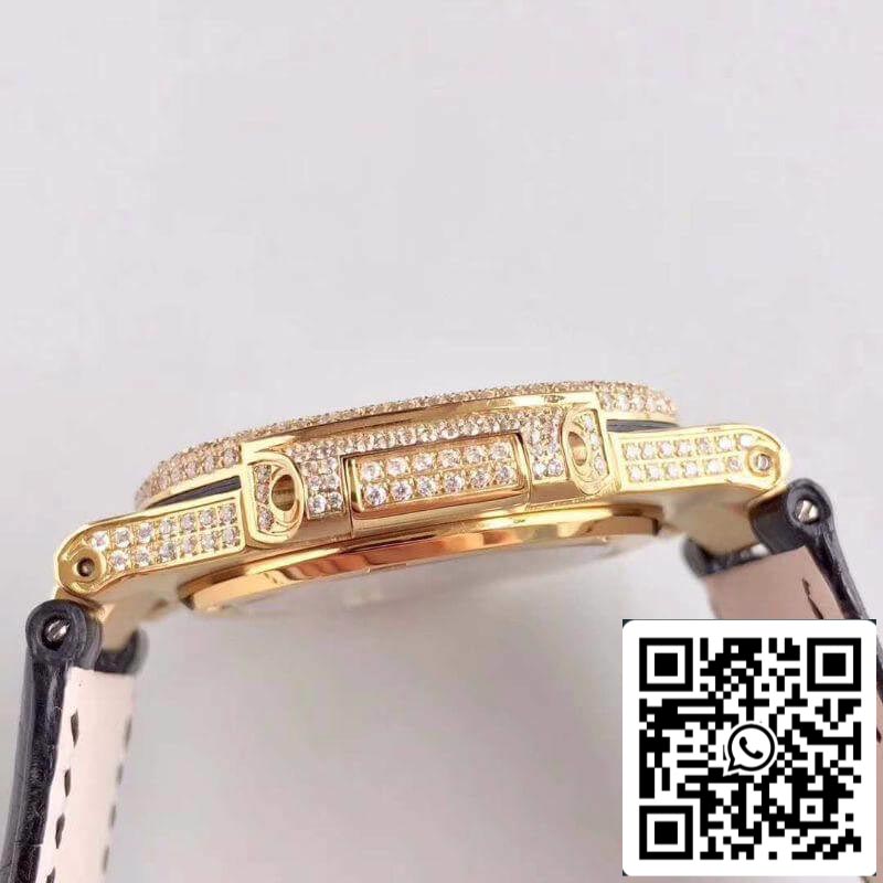 Patek Philippe Nautilus Jumbo Tourbillon 1:1 Best Edition Swiss Tourbillon 18K Yellow Gold Diamond Dial