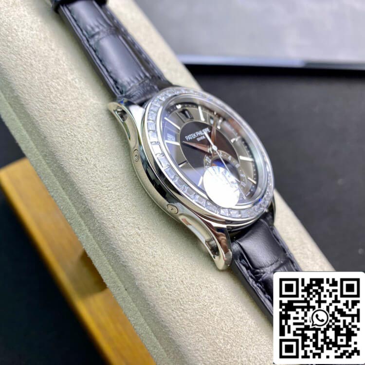 Patek Philippe Complications 5205G 1:1 Best Edition KM Fabbrica Diamond Bezel
