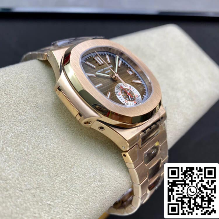 Patek Philippe Nautilus 5980-1R 1:1 edición mayor 3K Fabbrica V2 Rosa Oro