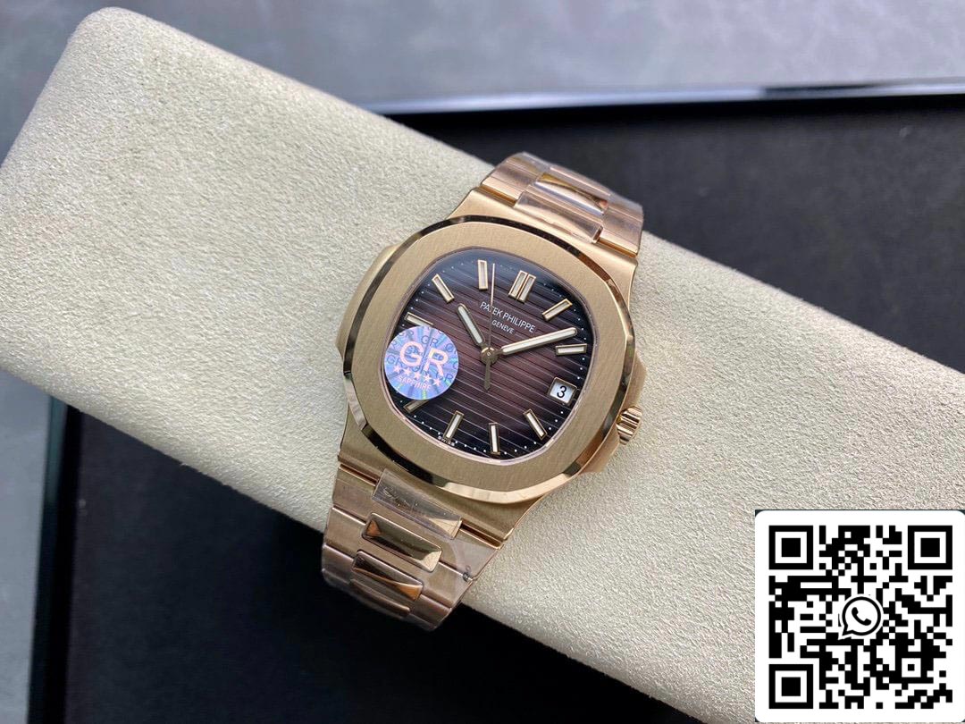 Patek Philippe Nautilus 5711/1R-001 1:1 edizione migliore GR Fabbrica V2 Brown Gradient quadrante