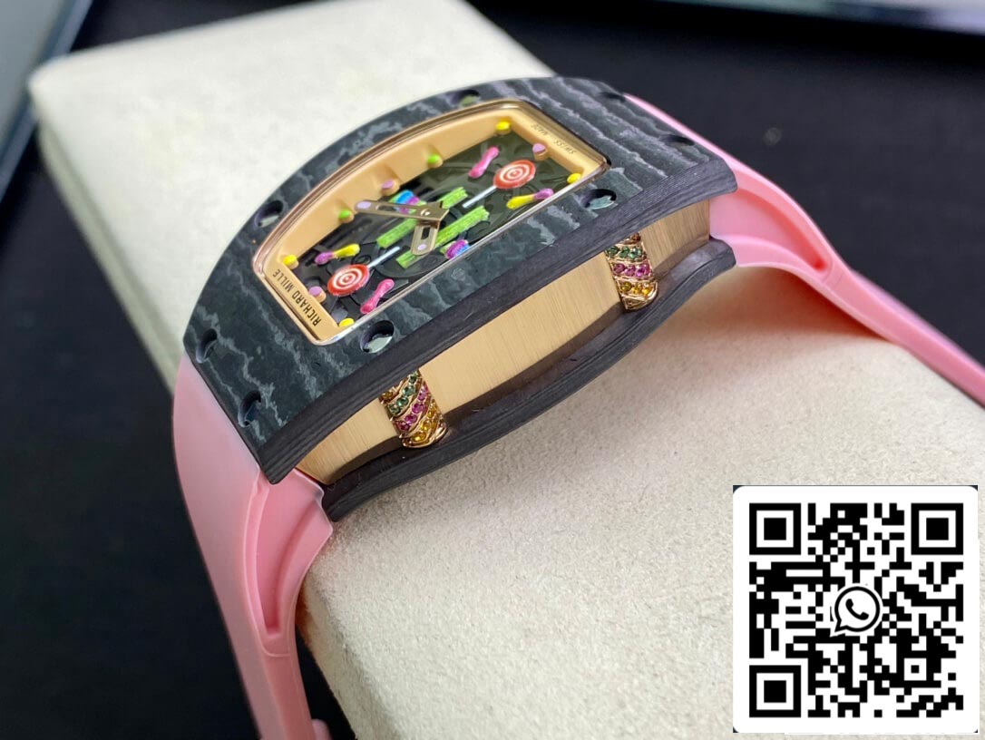 Richard Mille RM-07 Bon Bon 1:1 Melhor Edição RM Fabbrica Cinturino Rosa