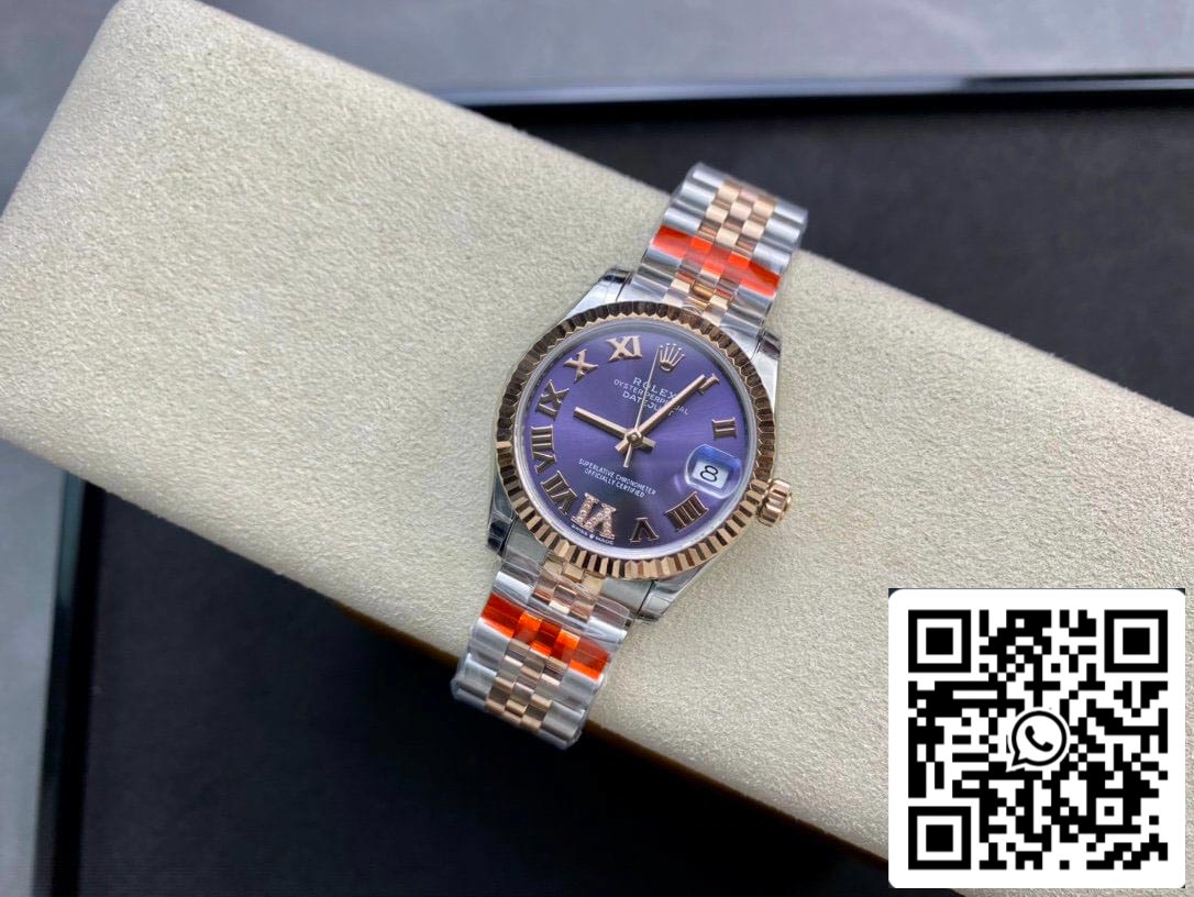 Rolex Datejust M278271-0020 1:1 Best Edition TW Fabbrica Eggplant Purple Dial