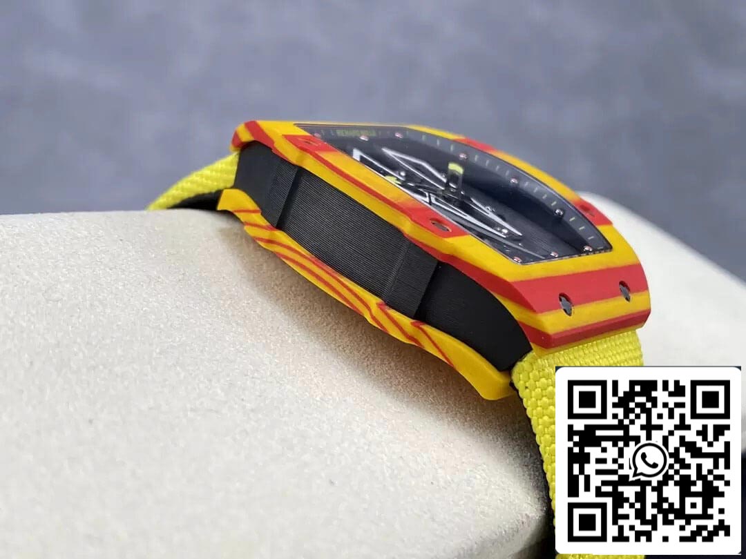 Richard Mille RM27-03 Tourbillon 1:1 edizione migliore BBR Fabbrica Yellow cinturino