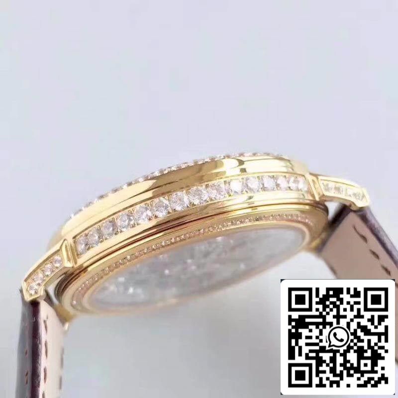 Piaget High-grade Jewelry Mechanical Watches 1:1 Best Edition SWISS Tourbillon Crocodile Leather cinturino