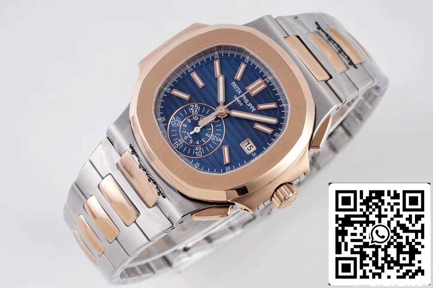Patek Philippe Nautilus 5980/1AR-001 1:1 edição melhor 3K Fabbrica V2 quadrante azul