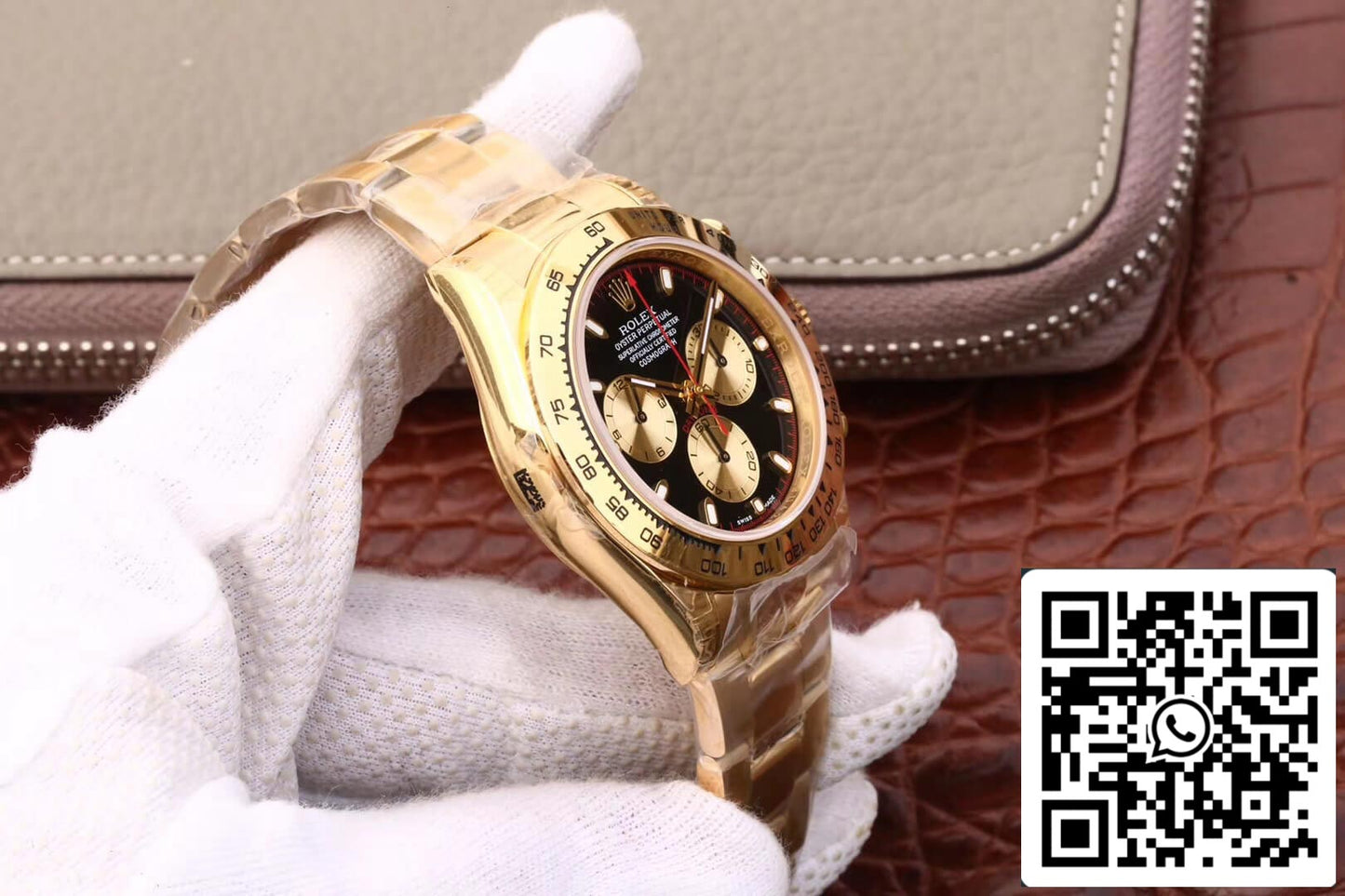 Rolex Daytona Cosmograph M116508-0009 1:1 edição melhor JH Fabbrica ouro 18K