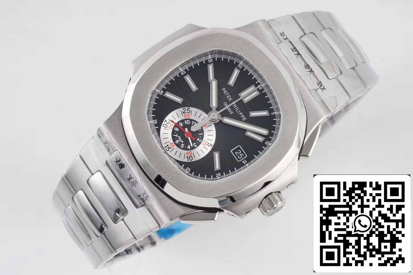 Patek Philippe Nautilus 5980/1A-014 1:1 edizione migliore 3K Fabbrica V2 quadrante nero
