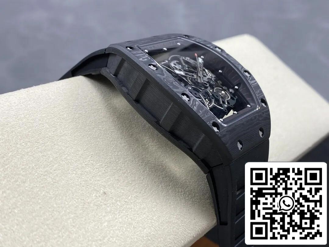 Richard Mille RM-055 1:1 edizione migliore BBR Fabbrica fibra di carbonio Nero Cassa