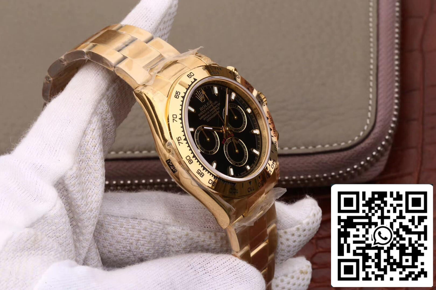 Rolex Daytona Cosmograph M116508-0004 1:1 edição melhor JH Fabbrica mostrador preto