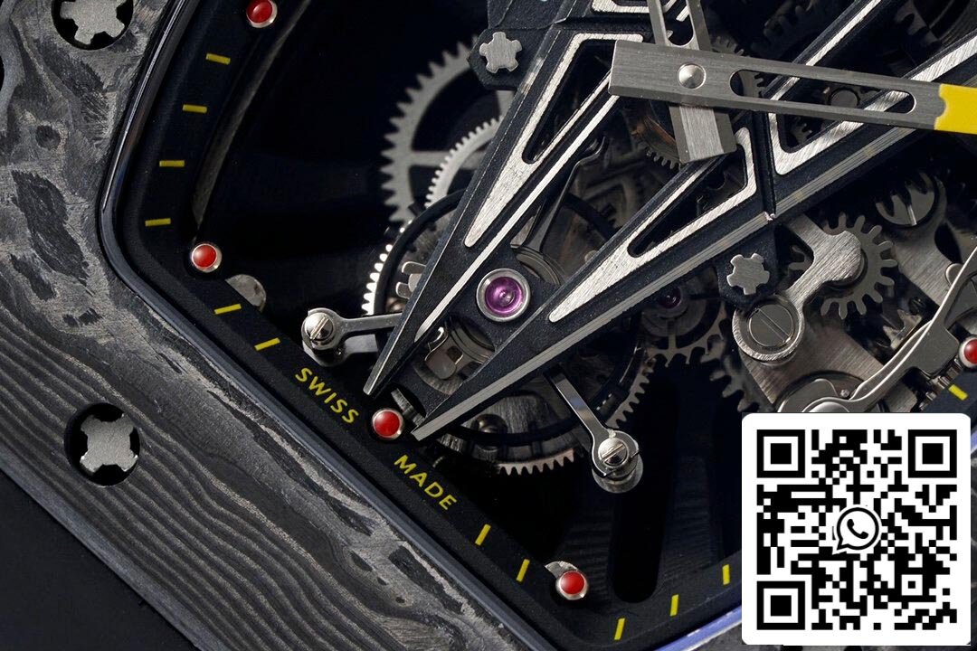 Richard Mille RM27-03 Rafael Nadal Tourbillon 1:1 Best Edition RM Fabbrica Black Rubber cinturino