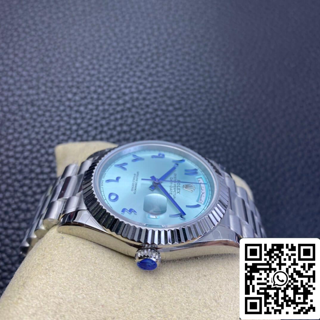 Rolex Day Date 1:1 edizione migliore BP Fabbrica Middle East Custom Ice quadrante blu