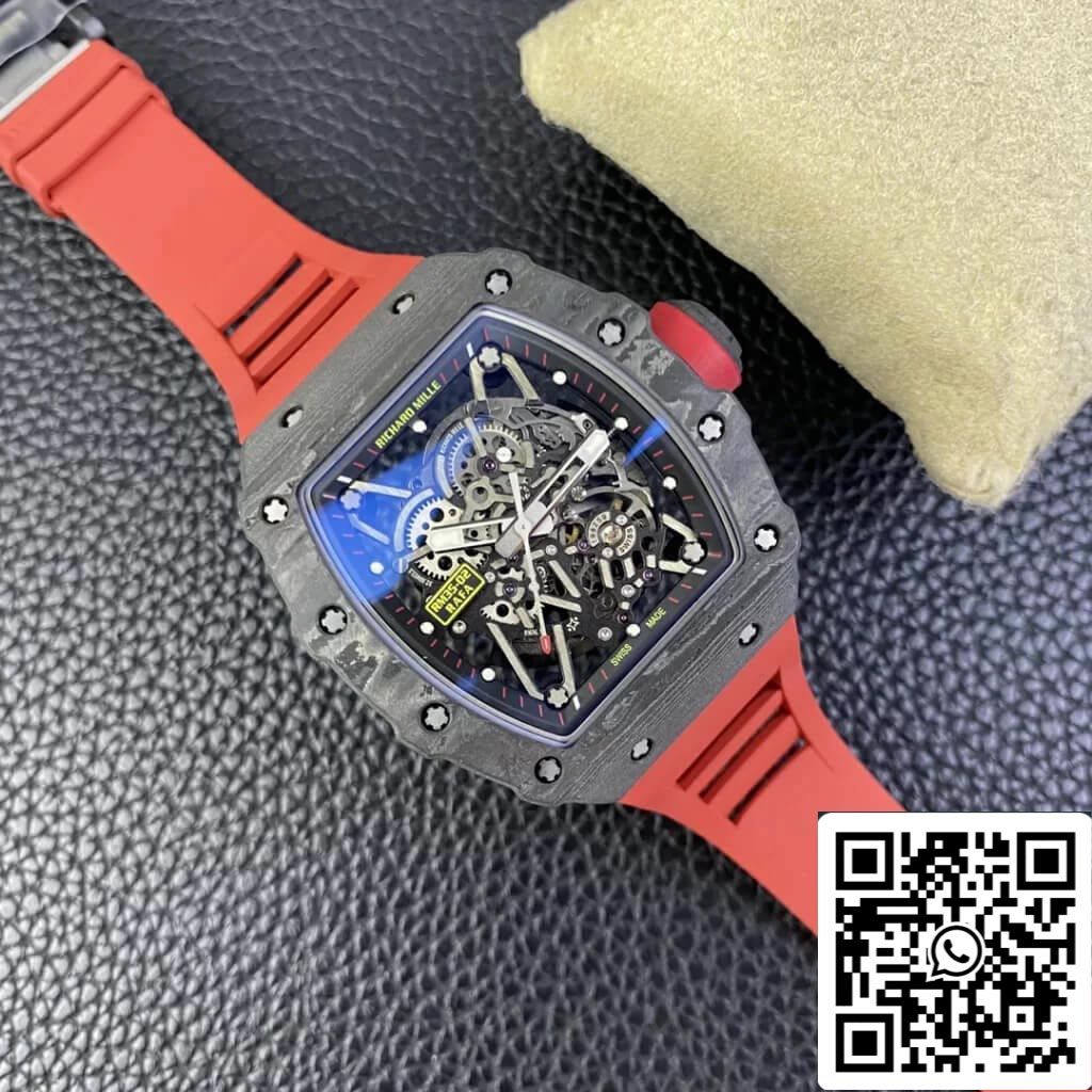 Richard Mille RM35-02 1:1 Best Edition T+ Fabbrica Carbon Fiber Skeleton Dial