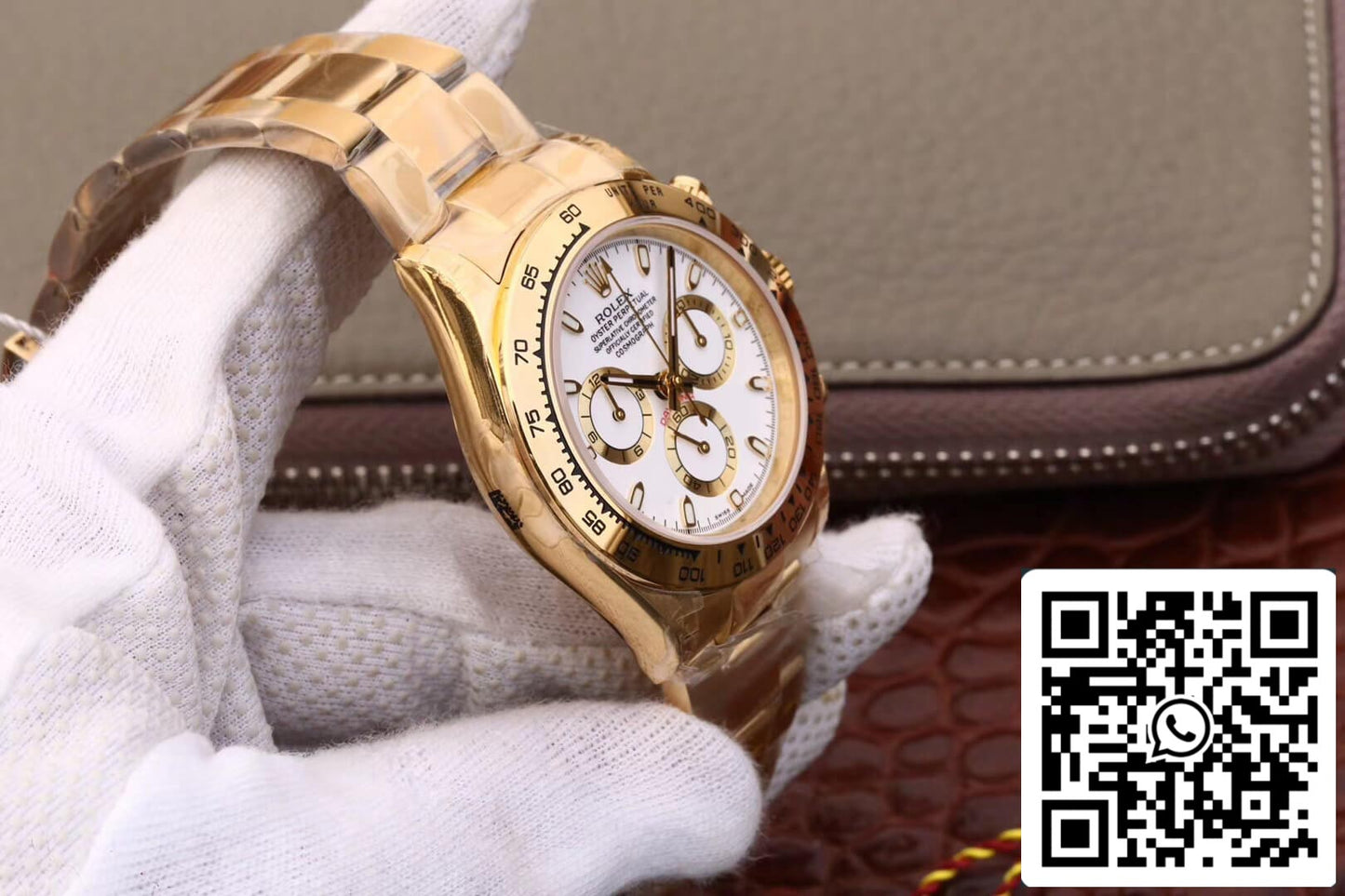 Rolex Daytona Cosmograph M116508-0001 1:1 edição melhor JH Fabbrica mostrador branco