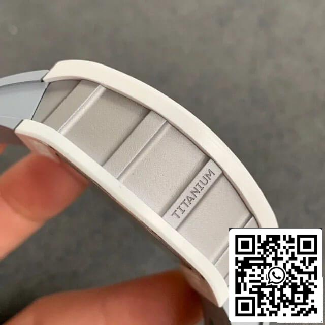 Richard Mille RM-011 1:1 Best Edition KV Fabbrica White Ceramic Case