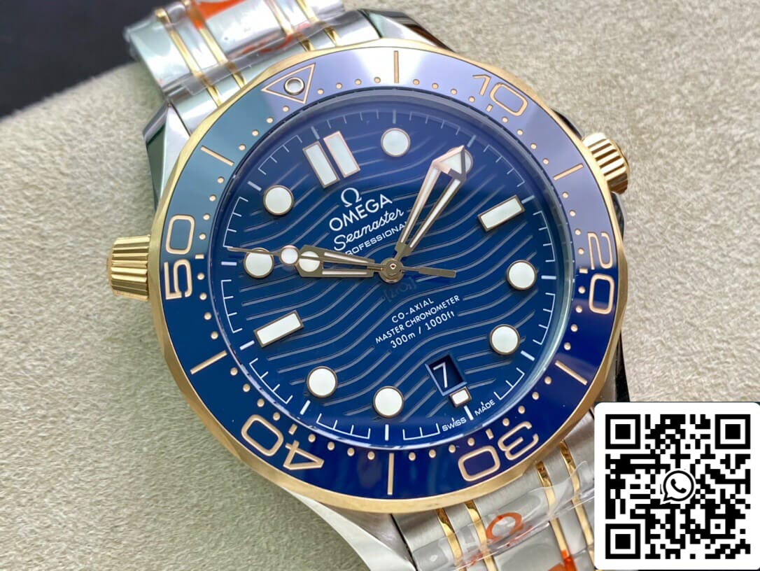 Omega Seamaster Diver 300M 210.20.42.20.03.001 1:1 edizione migliore OR Fabbrica quadrante blu