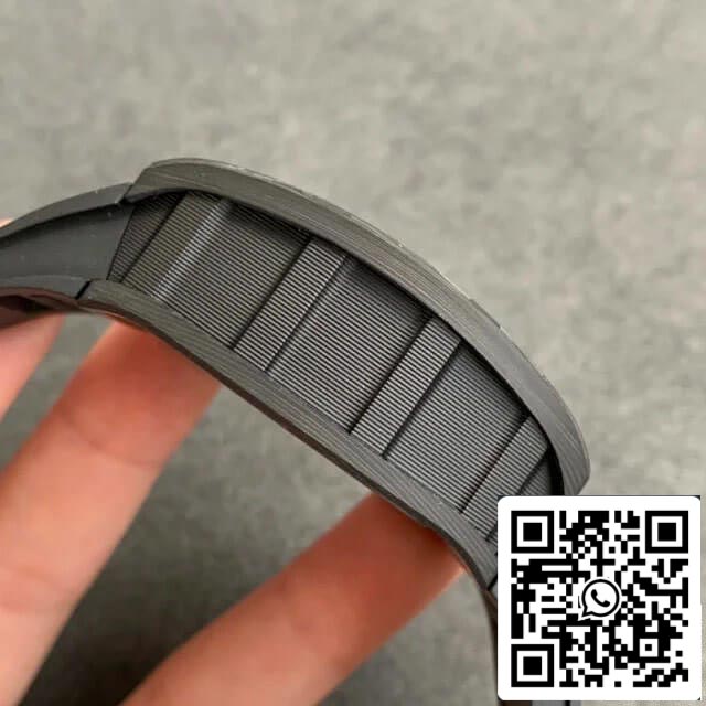 Richard Mille RM-011 1:1 Best Edition KV Fabbrica V2 Forged Carbon Black cinturino