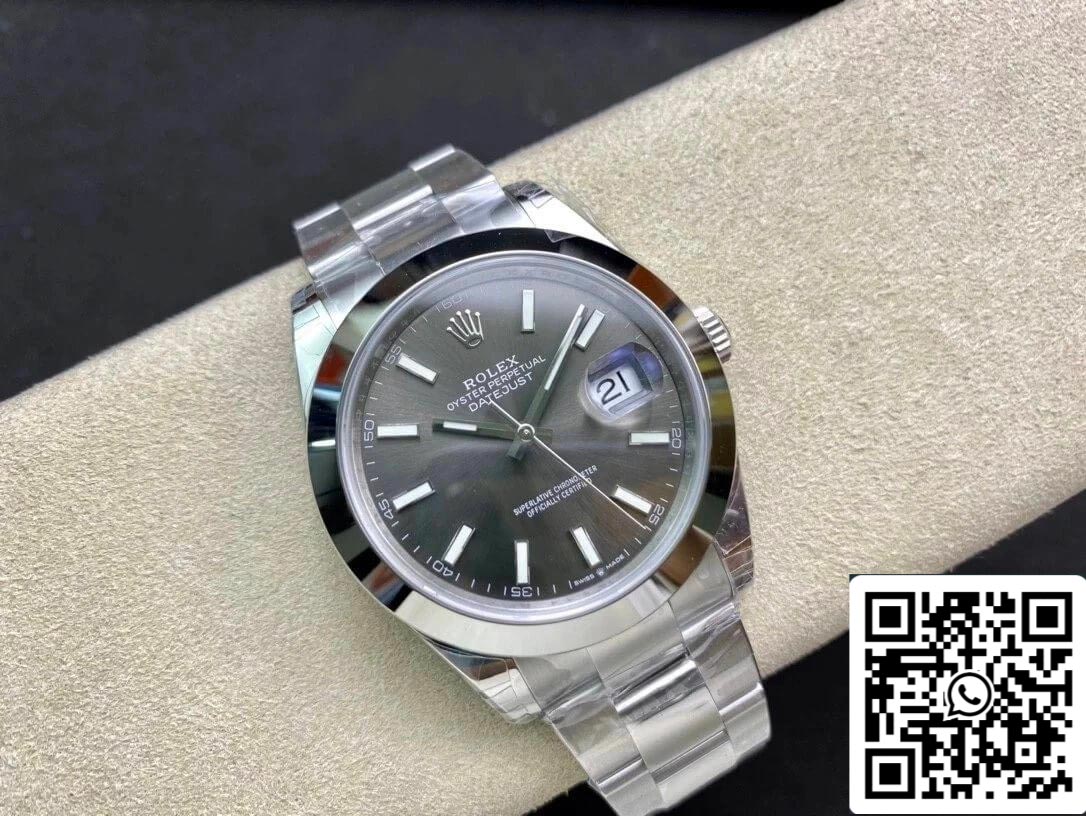 Rolex Datejust M126300-0007 41MM 1:1 edizione migliore VS Fabbrica Gray quadrante