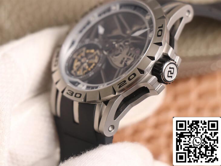 Roger Dubuis Excalibur Spidr RDDBEX0479 1:1 edizione migliore JB Fabbrica Tourbillon Black cinturino