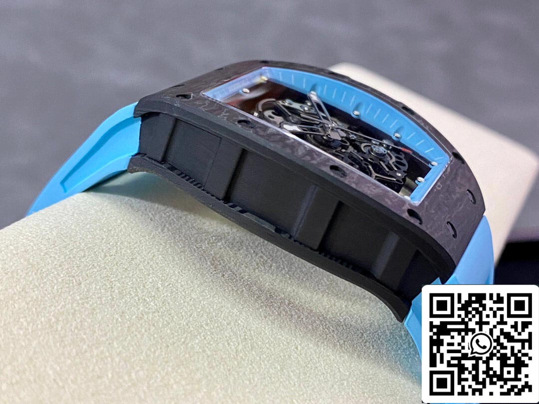 Richard Mille RM-055 1:1 edizione migliore BBR Fabbrica Blu cinturino