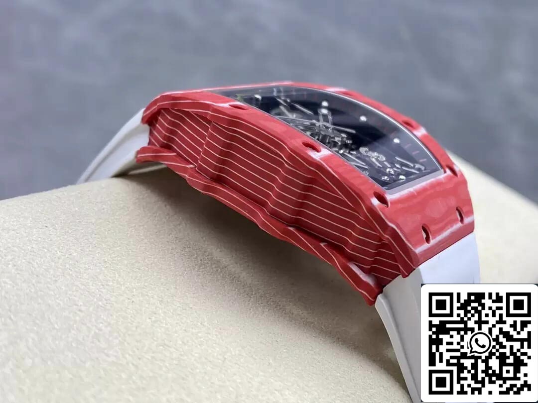 Richard Mille RM35-02 1:1 Best Edition T+ Fabbrica NTPT Carbon Fiber White cinturino