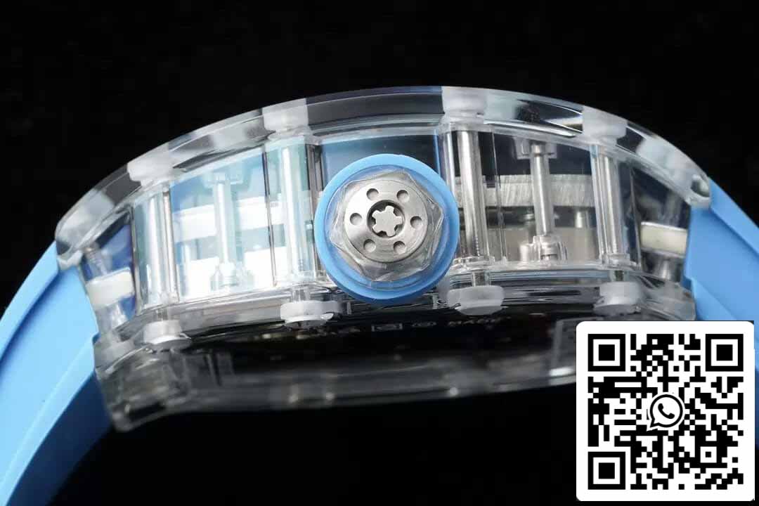 Richard Mille RM053-02 Tourbillon 1:1 Best Edition RM Fabbrica Cinturino de borracha azul