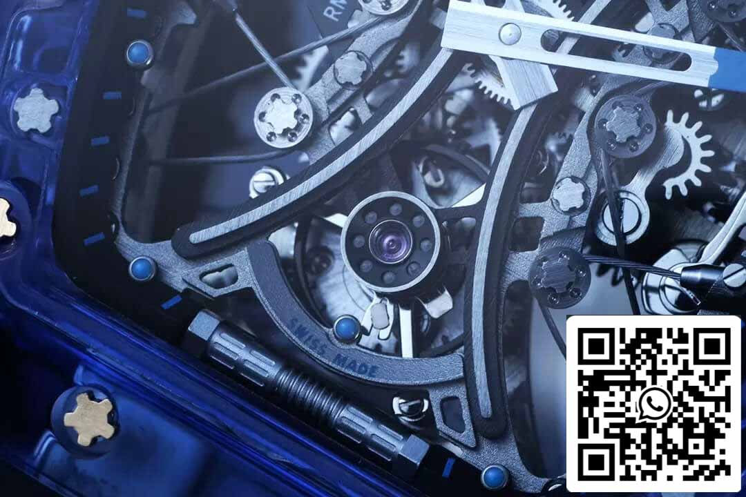 Richard Mille RM053-02 Tourbillon 1:1 Best Edition RM Fabbrica Blue Skeleton Dial