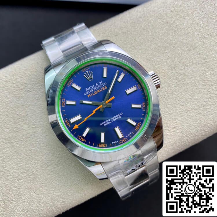 Rolex Milgauss 116400GV AR Fabbrica 1:1 edizione migliore Swiss ETA3131