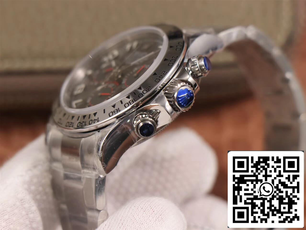 Rolex Daytona Cosmograph 116509 1:1 edição melhor JH Fabbrica mostrador preto