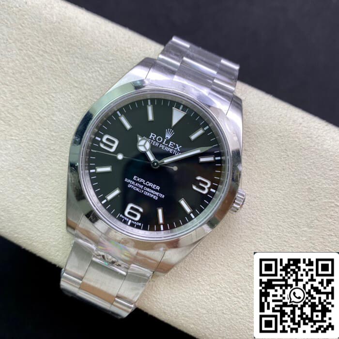 Rolex Explorer M214270-0003 39MM 1:1 edizione migliore AR Fabbrica quadrante nero
