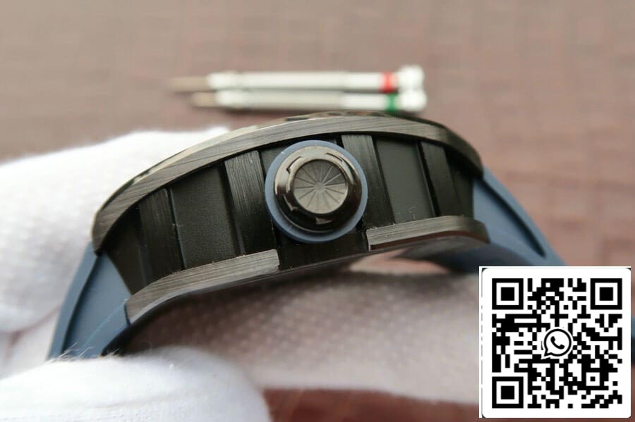 Richard Mille RM055 1:1 Melhor Edição KV Fabbrica Cinturino Azul Escuro