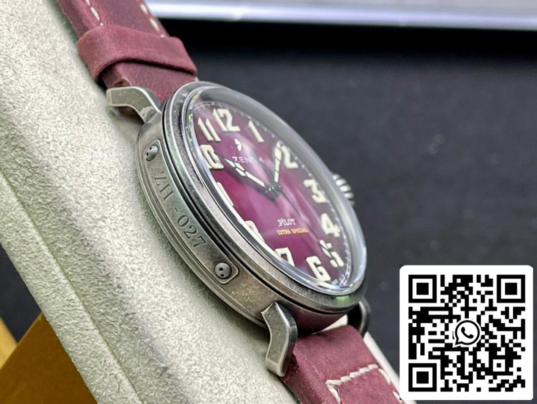 Zenith Pilot 11.2430.679.21.C801 XF Fabbrica 1:1 Best Edition Swiss ETA9015 Pink dial