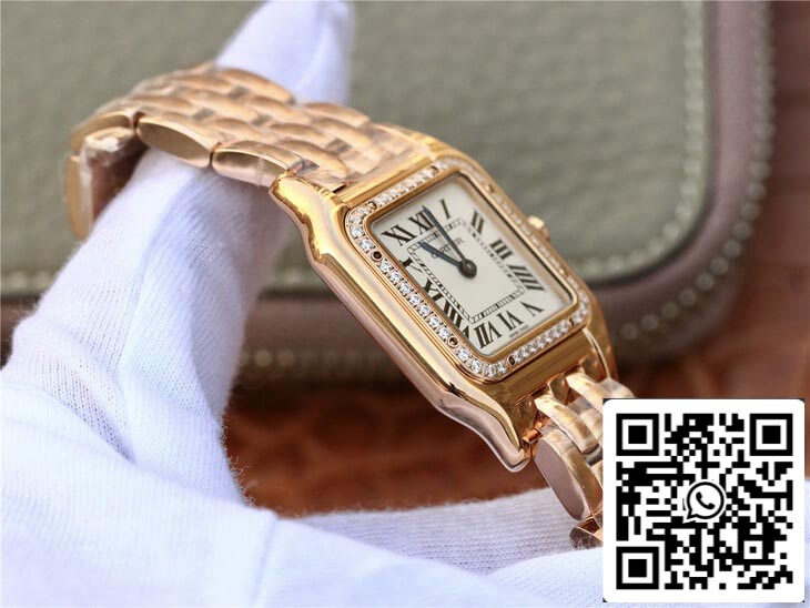 Panthere De Cartier WJPN0009 27MM 1:1 edição melhor 8848 Fabbrica Diamond-set Beze