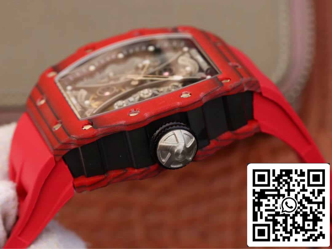 Richard Mille RM53-01 1:1 Best Edition KV Fabbrica Red TPT Carbon Fiber
