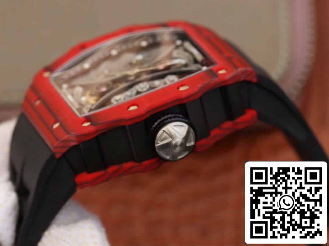 Richard Mille RM53-01 1:1 Best Edition KV Fabbrica TPT Carbon Fiber Black cinturino