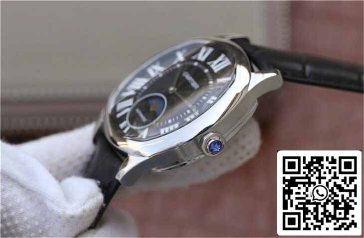 Drive De Cartier Moonphase WGNM0009 1:1 Best Edition acciaio inossidabile Black Dial