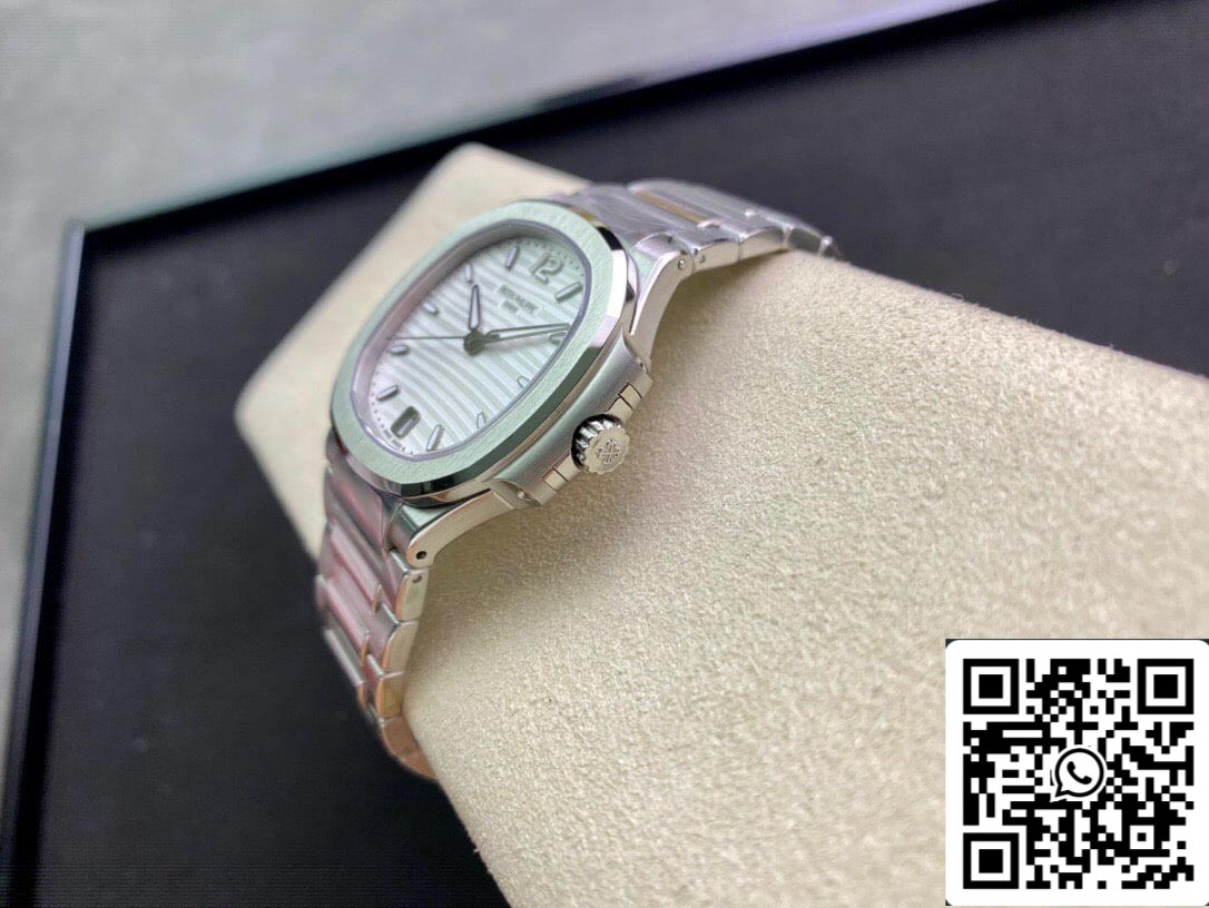 Patek Philippe Nautilus Ladies 7118/1A-010 1:1 edizione migliore 3K Fabbrica quadrante argento