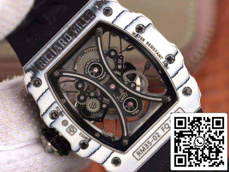 Richard Mille Pablo Mac Donough RM53-01 1:1 Best Edition Swiss ETA Imported mechanical movimento Skeleton Dial Black rubber cinturino