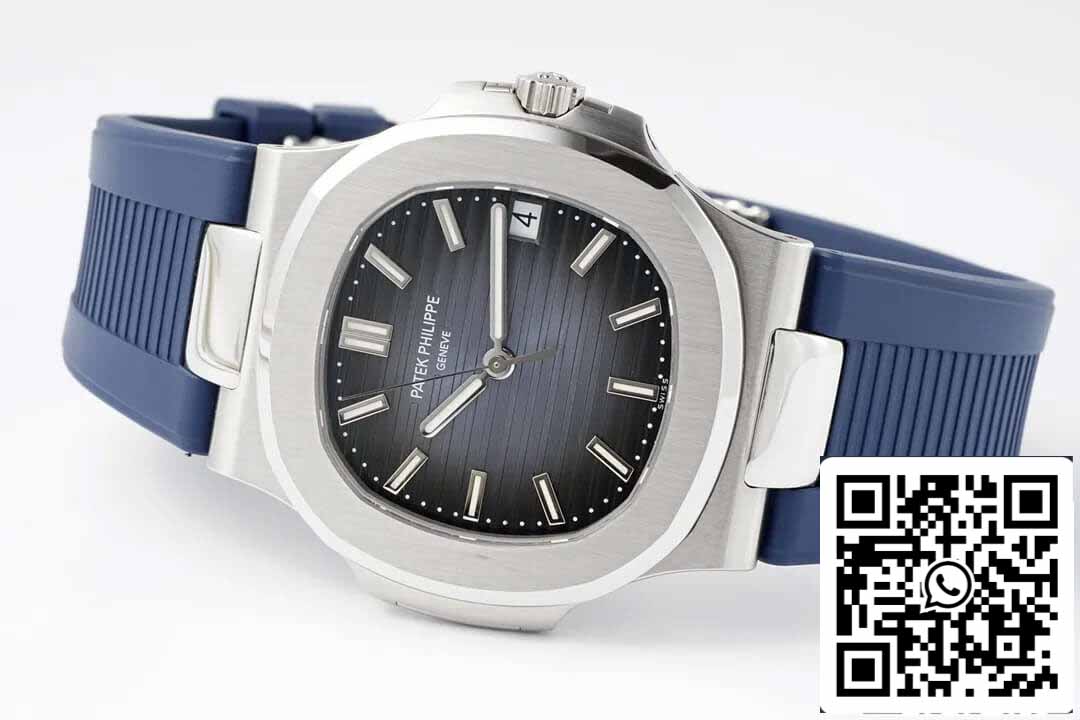 Patek Philippe Nautilus 5711 1:1 Best Edition PPF Fabbrica Cinturino de borracha azul