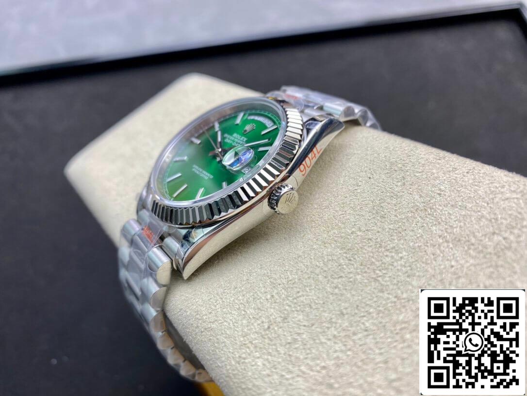 Rolex Day Date 40MM 1:1 edição melhor GM Fabbrica quadrante verde