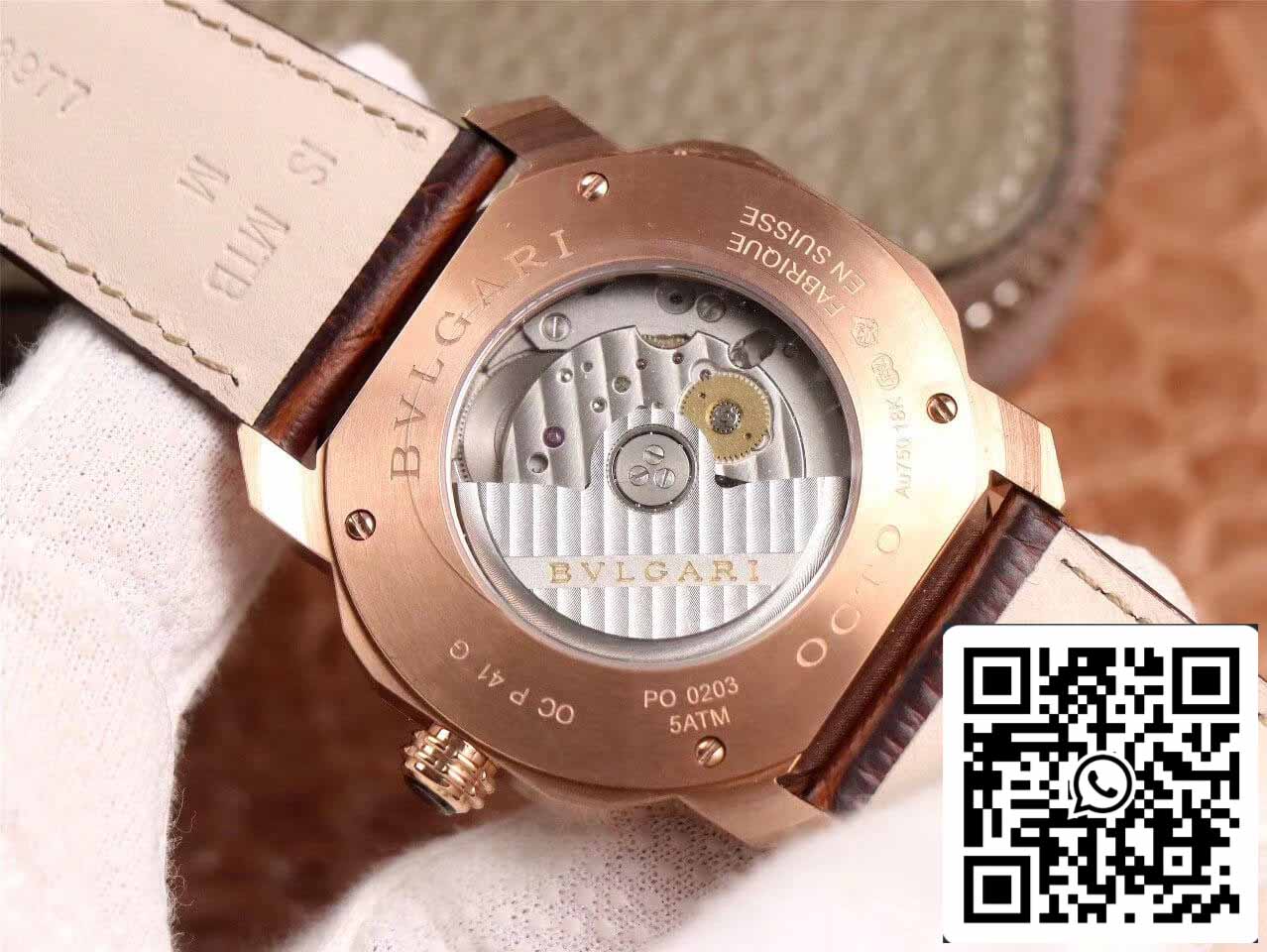 Bvlgari Octo 1:1 edición mejor BV Fabbrica quadrante bianco