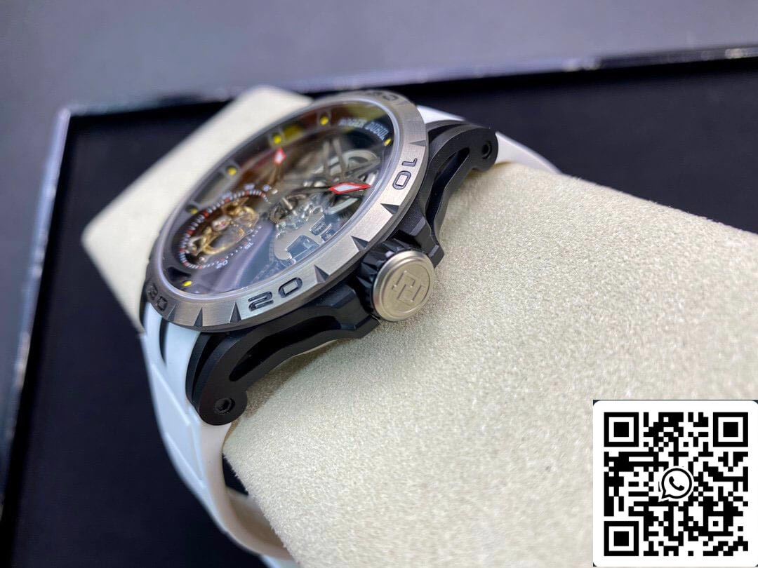 Roger Dubuis Excalibur RDDBEX0549 1:1 edizione migliore BBR Fabbrica Tourbillon Bianco cinturino