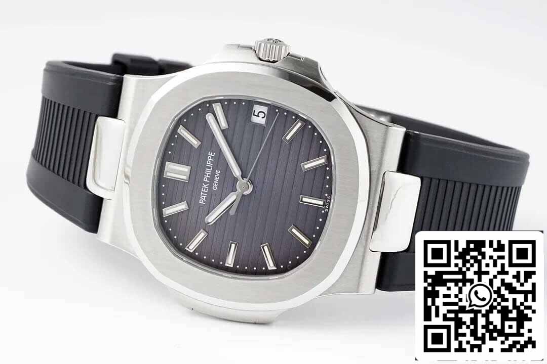 Patek Philippe Nautilus 5711 1:1 Best Edition PPF Fabbrica Black Rubber cinturino